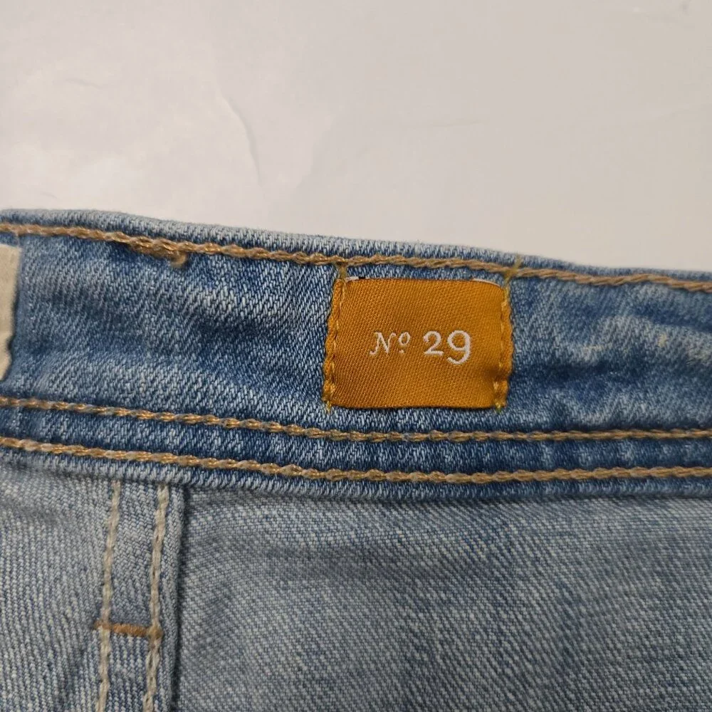Pilcro And The Letterpress Size 29 Cotton Slim Boyfriend Jean Shorts FLAW - Picture 7 of 11